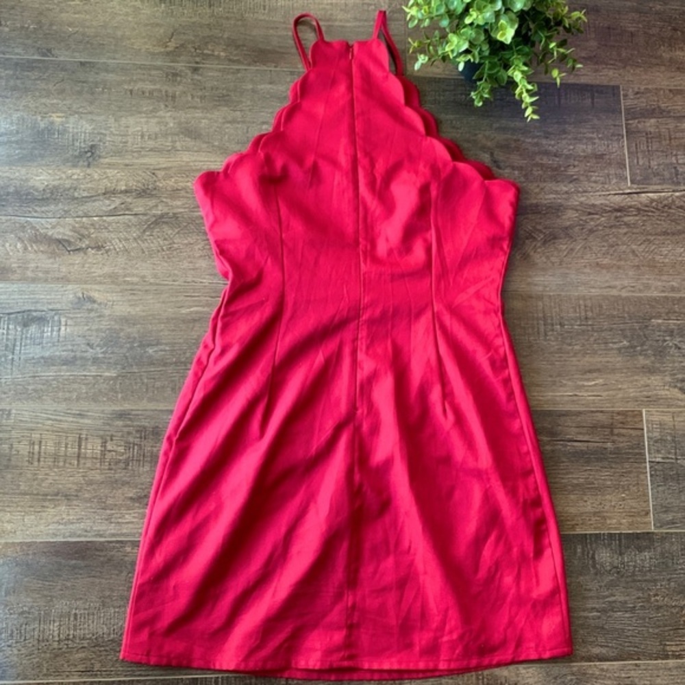 LuLus Endlessly Endearing Wine Red Dress Medium - Picture 9 of 11